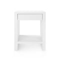 Madison White Grasscloth Side Table From Dear Keaton
