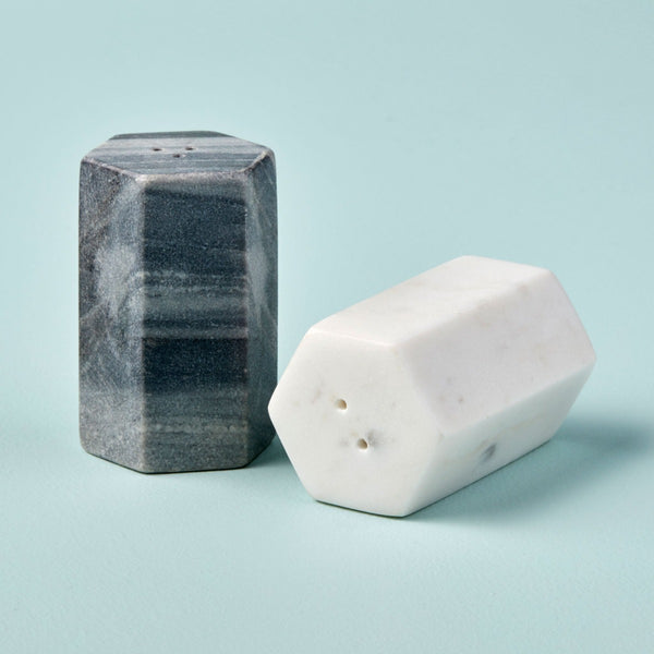 Marble Salt And Pepper Set Styled