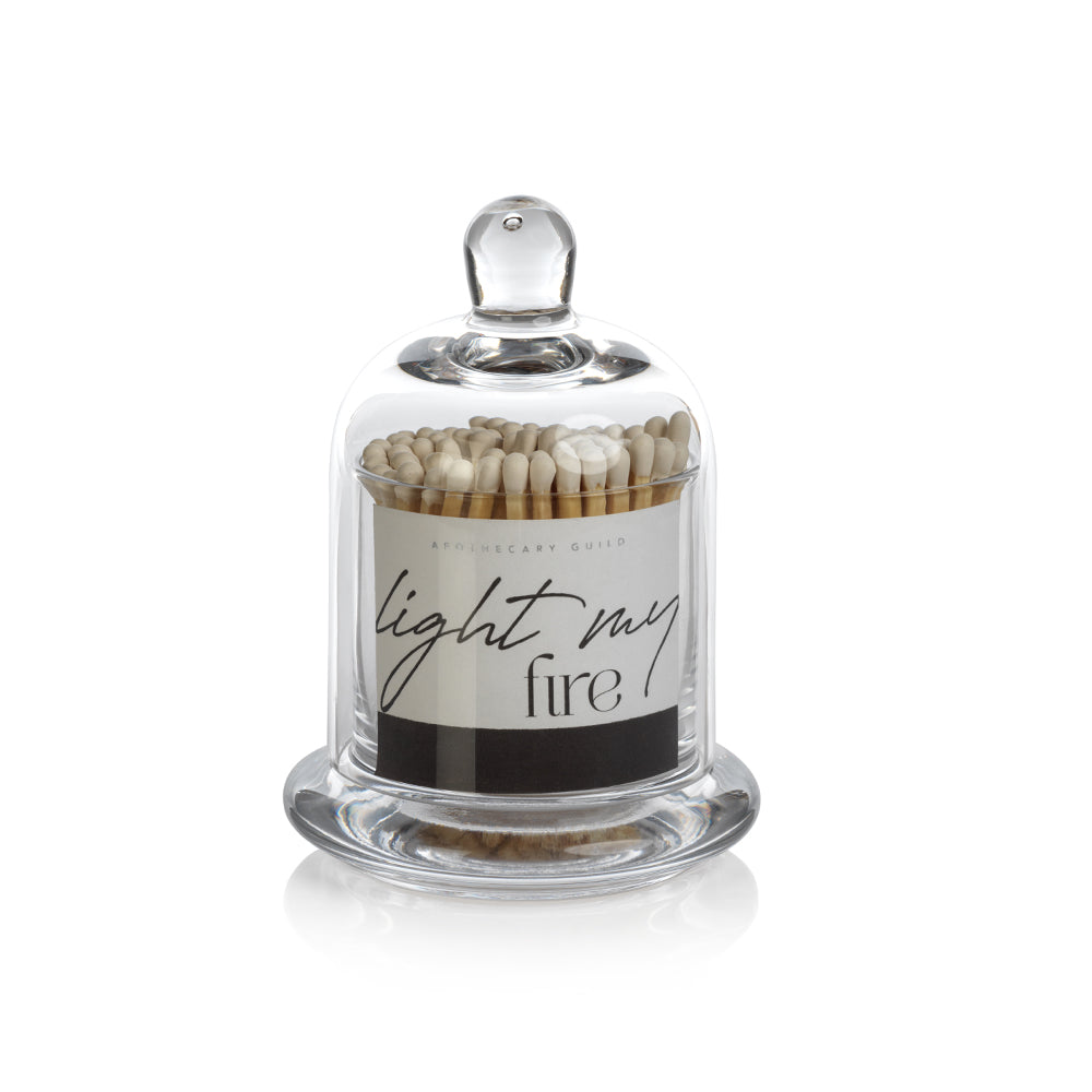 Matches in Glass Cloche