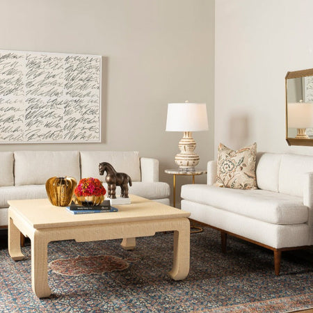 Mercer Natural Square Coffee Table Styled