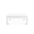 Mercer White Square Coffee Table Front View