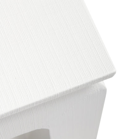 Mercer White Square Coffee Table Close Up