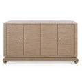 Merida Brown Grasscloth Credenza