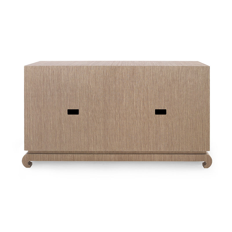 Merida Grasscloth Cabinet Back