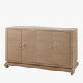 Merida Grasscloth Four Door Cabinet