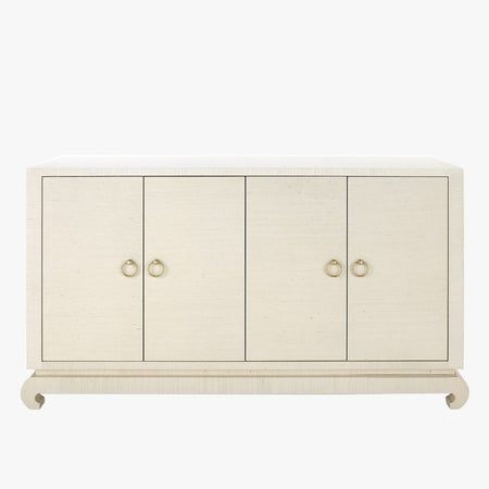 Merida Natural Grasscloth Credenza
