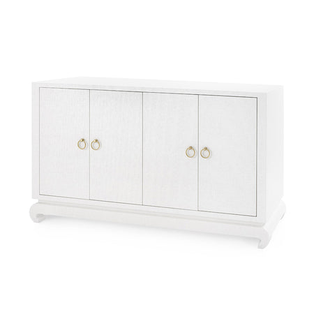 Merida White Grasscloth Credenza From Dear Keaton