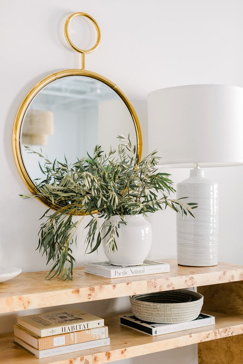 Tahoe White Ceramic Lamp Styled