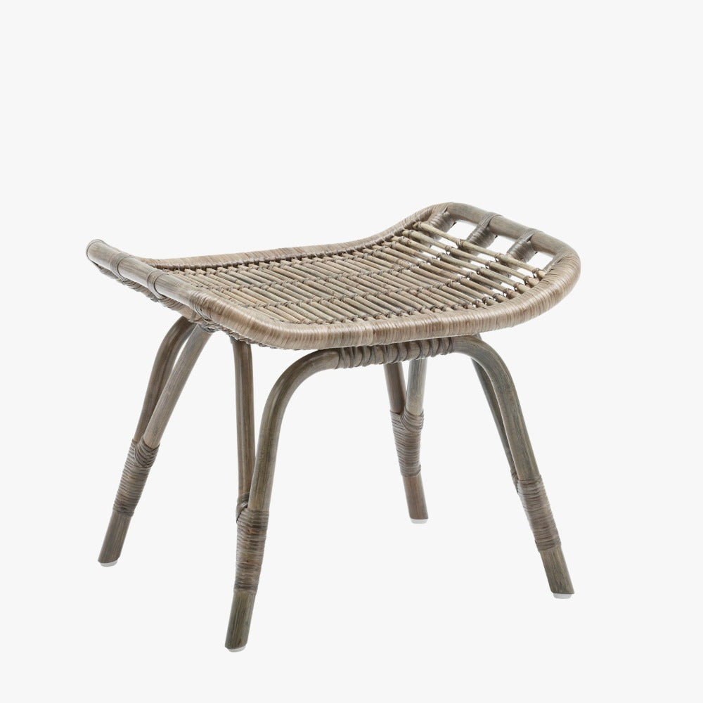 Monet Grey Rattan Foot Stool