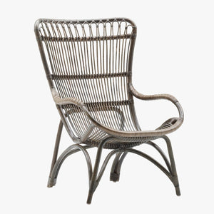 Monet Grey Rattan Lounge Chair