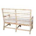 Montauk Natural Rattan Bench Back