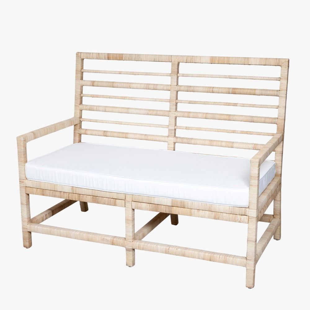Montauk Natural Rattan Bench by Dear Keaton