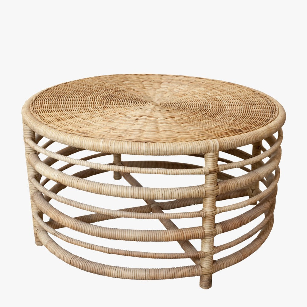 Montauk Rattan Coffee Table by Dear Keaton