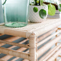 Montauk Rattan Console Closeup