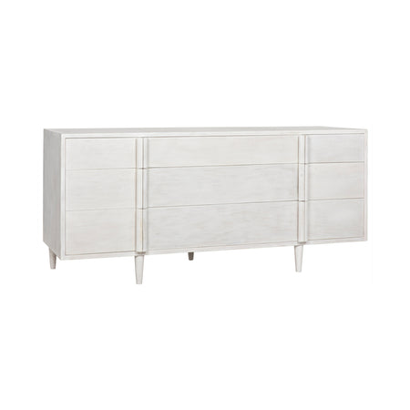 Morton White Nine Drawer Dresser Angle