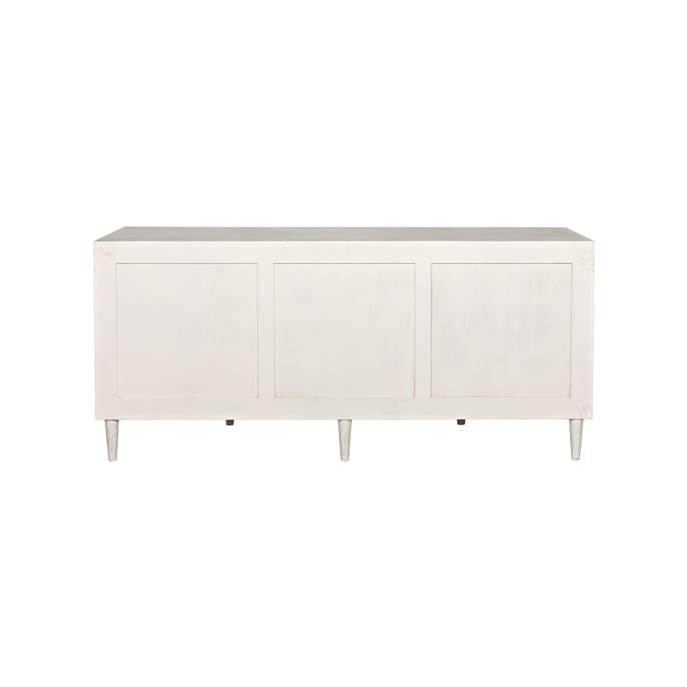 Morten White Nine Drawer Dresser Back
