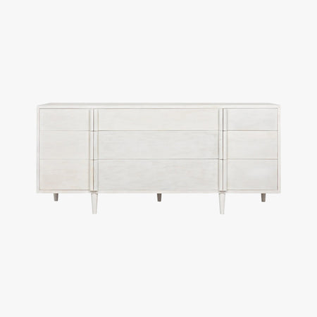 Morten White Nine Drawer Dresser