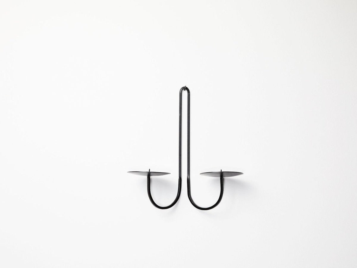 Mortimer Black Double Sconce Alternate View