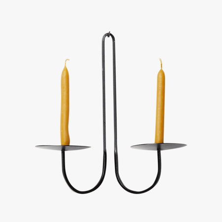 Mortimer Black Double Sconce