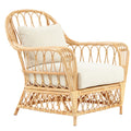 Nassau Rattan Lounge Chair Angle View