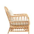 Nassau Rattan Lounge Chair Side View