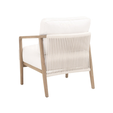 Nash White Club Chair Angle