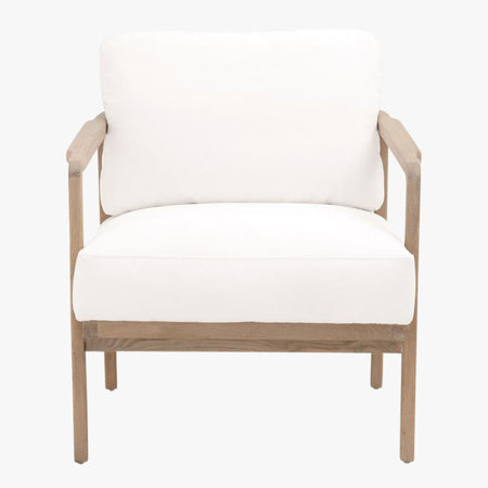 Nash White Club Chair