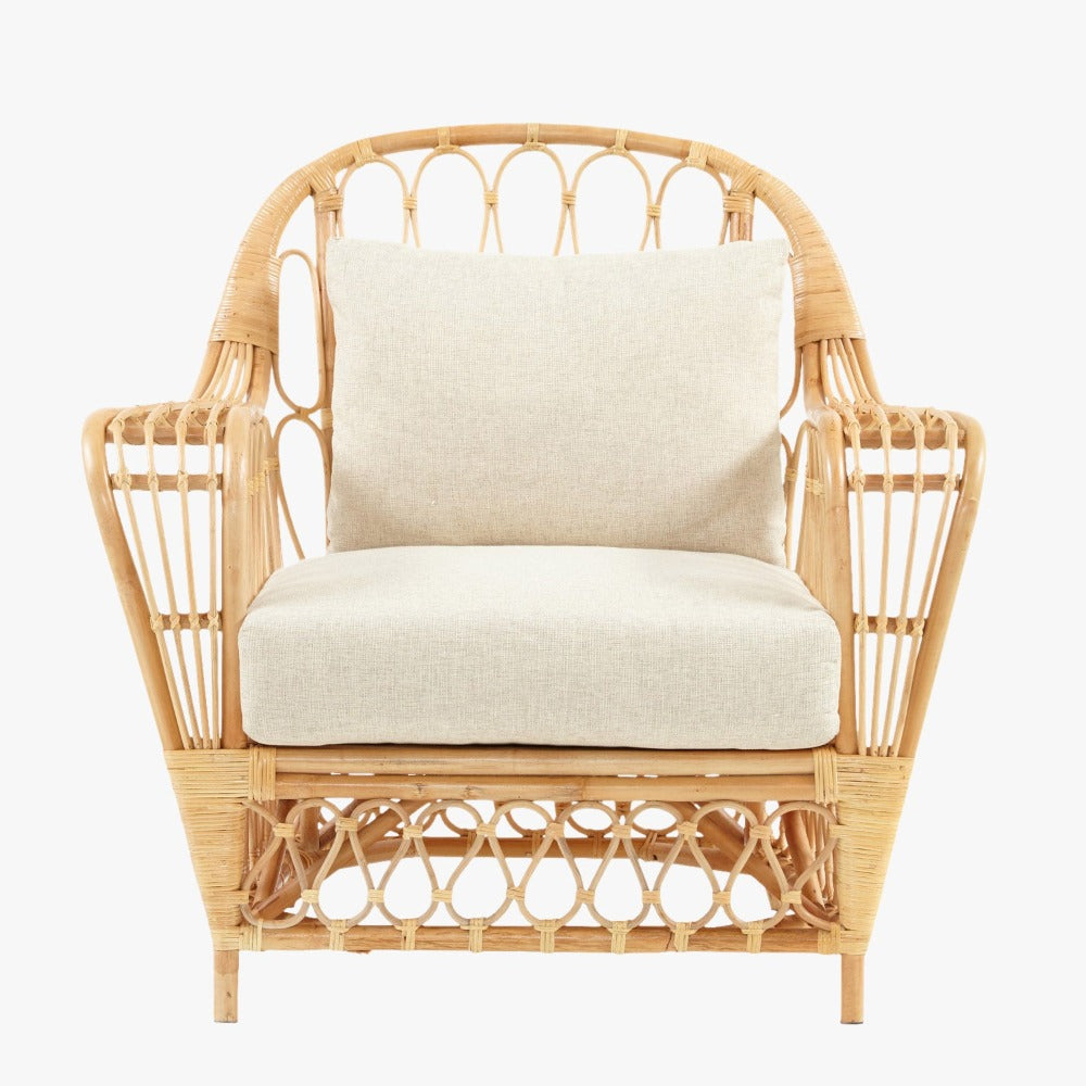 Nassau Rattan Lounge Chair by Dear Keaton