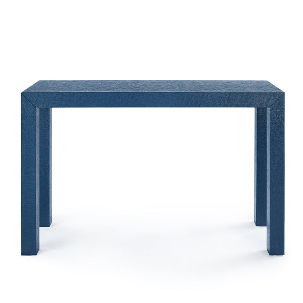 Parsons Navy Grasscloth Console From Dear Keaton