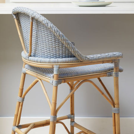 Newport Coastal Blue Counter Stool Styled