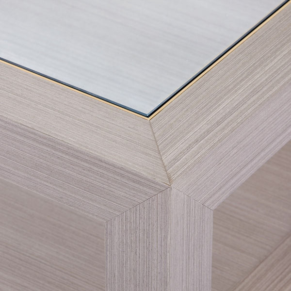 Newsom Large Grey Rectangle Coffee Table Detail