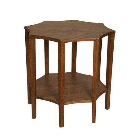 Noir Ariana Walnut Side Table