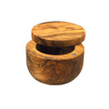 Olive Wood Salt Cellar Alternate VIew