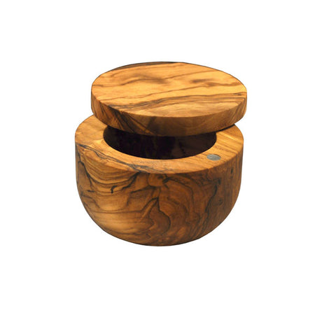 Olive Wood Salt Cellar Alternate VIew