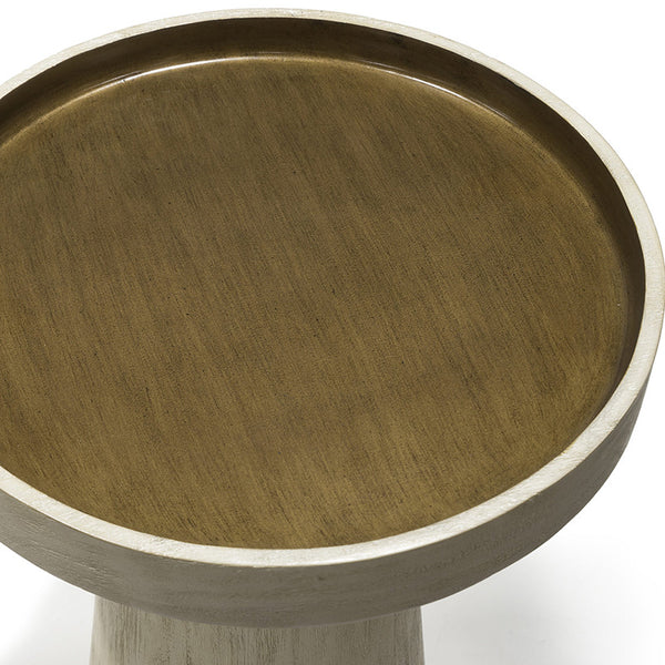 Orson White Wood Side Table Top View