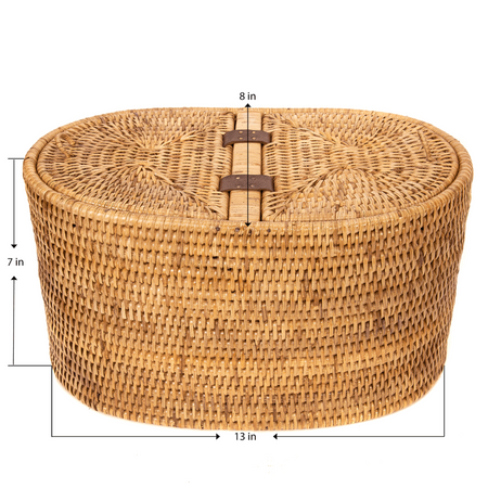 Oval Tissue Storage Basket Dimensions