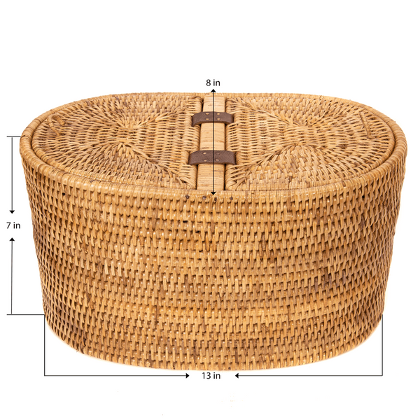 Oval Tissue Storage Basket Dimensions