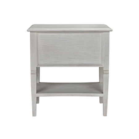 Oxford Whitewash Side Table Back View
