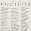 Oyster List Tea Towel Close Up