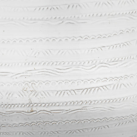 Parke White Ceramic Lamp Closeup