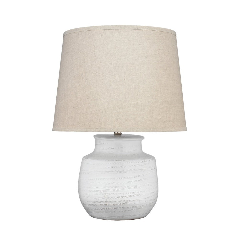 Parke White Ceramic Lamp From Dear Keaton
