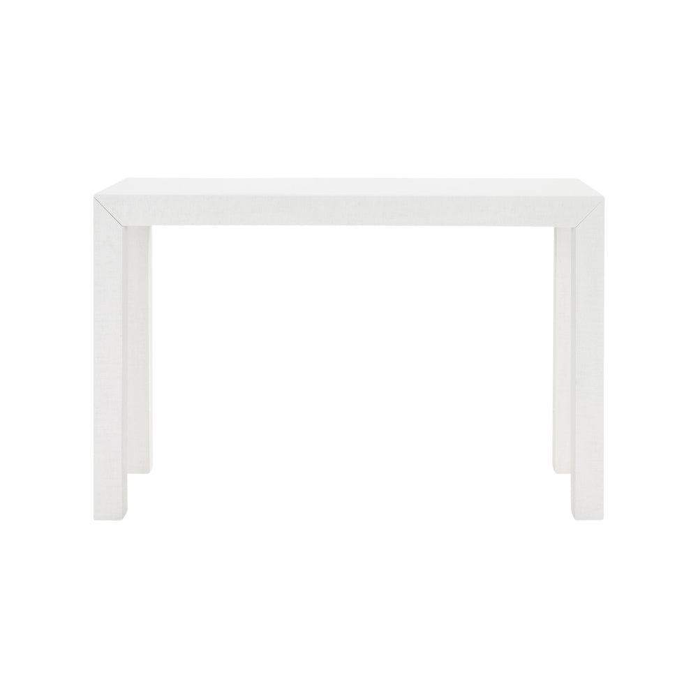 Parsons White Grasscloth Console From Dear Keaton