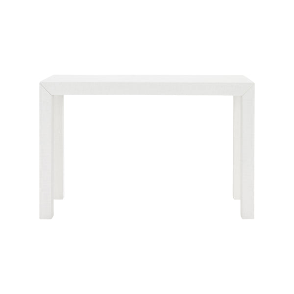 Parsons White Grasscloth Console From Dear Keaton