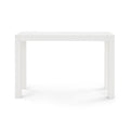 Parsons White Grasscloth Console