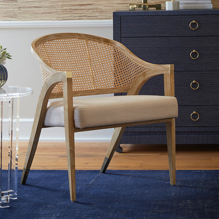 Pascal Cane Lounge Chair Styled