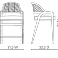 Pascal Counter Stool Dimensions