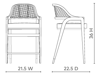 Pascal Counter Stool Dimensions