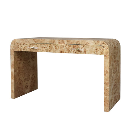 Pasha Burlwood Desk Angle View