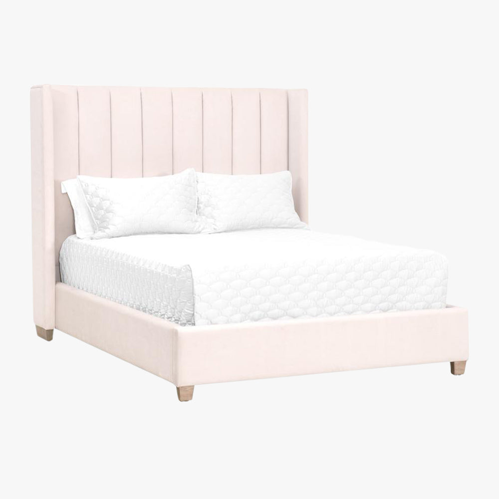 Perry Cream Velvet Bed by Dear Keaton