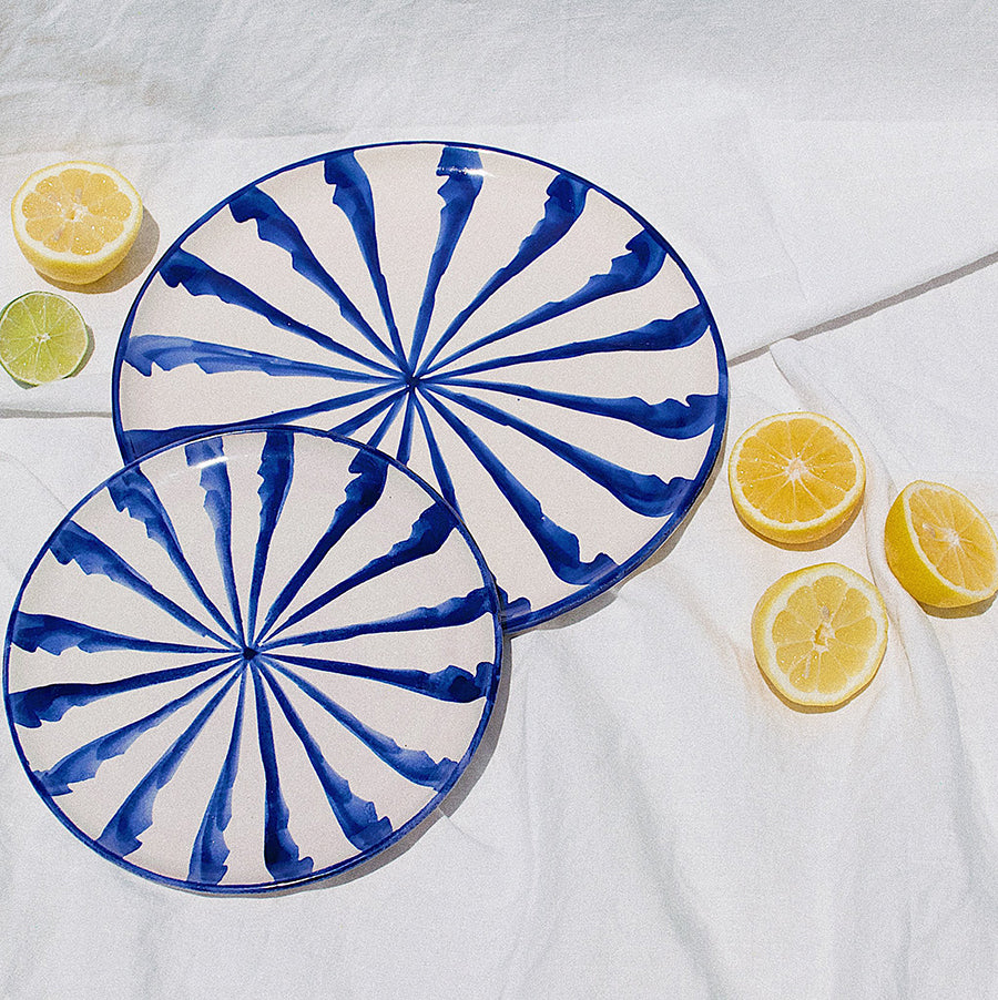 Pomelo Casa Azul Candy Cane Stripe Plates
